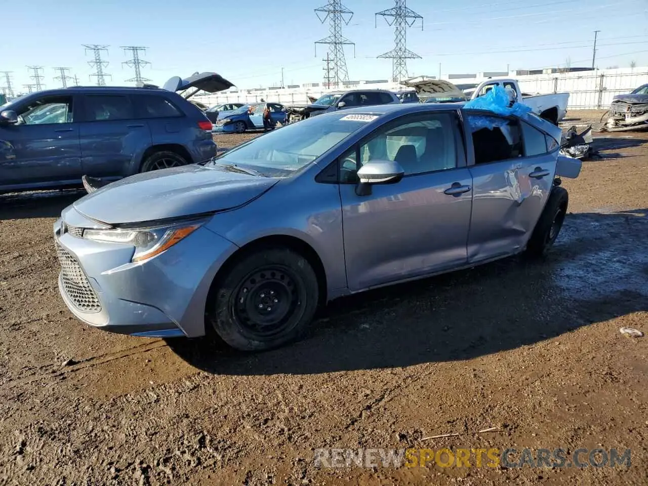 1 Photograph of a damaged car JTDEPMAE5NJ222960 TOYOTA COROLLA 2022