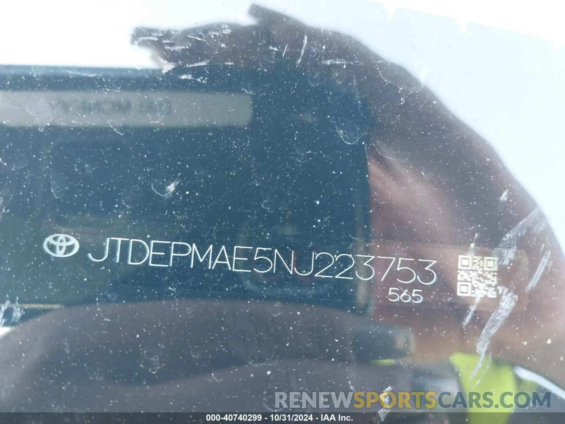 9 Photograph of a damaged car JTDEPMAE5NJ223753 TOYOTA COROLLA 2022