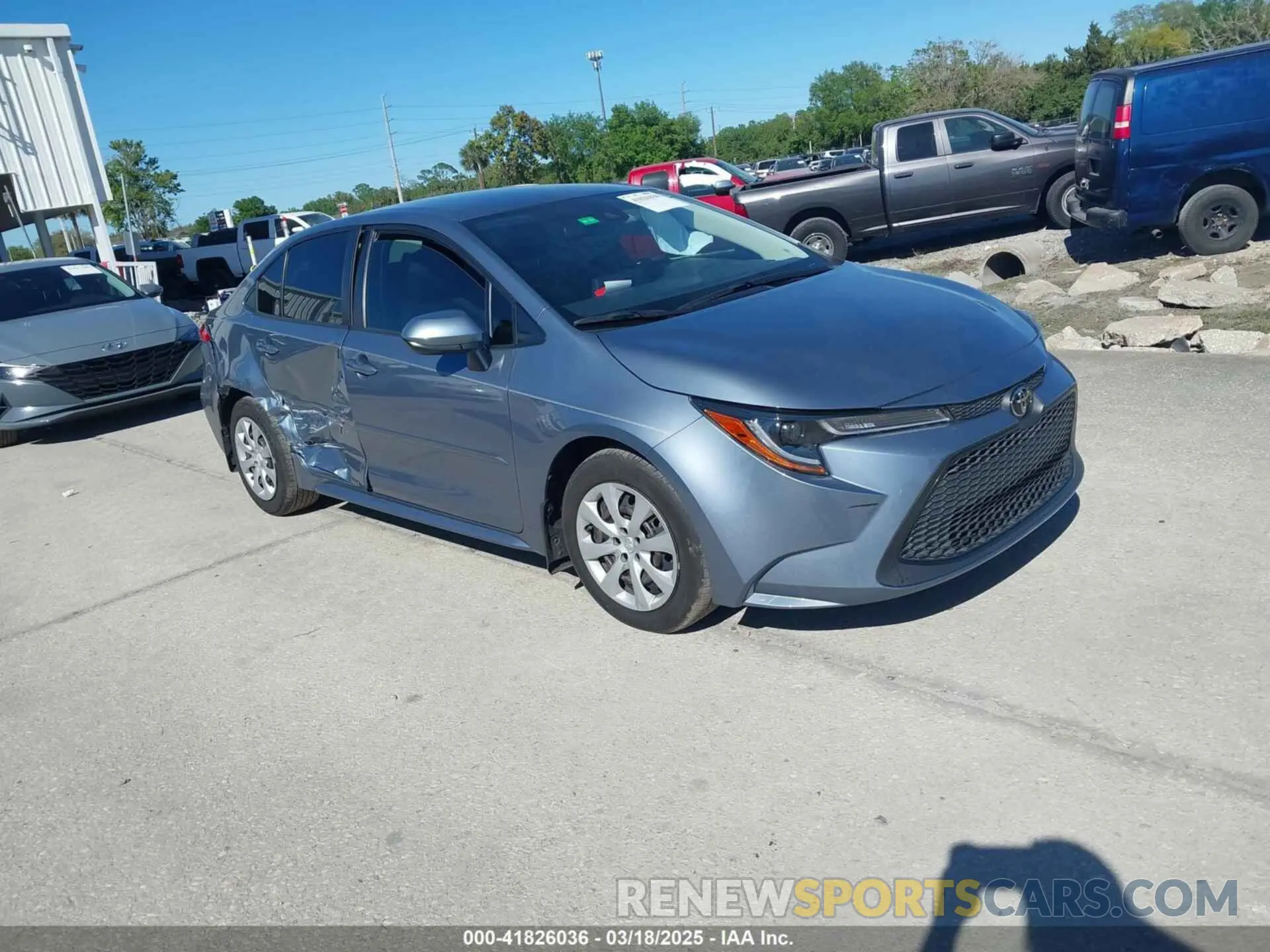 1 Photograph of a damaged car JTDEPMAE5NJ225826 TOYOTA COROLLA 2022