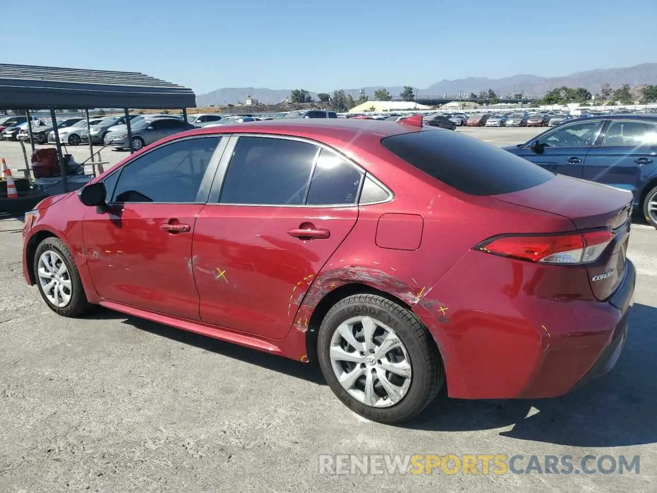 2 Photograph of a damaged car JTDEPMAE5NJ232467 TOYOTA COROLLA 2022