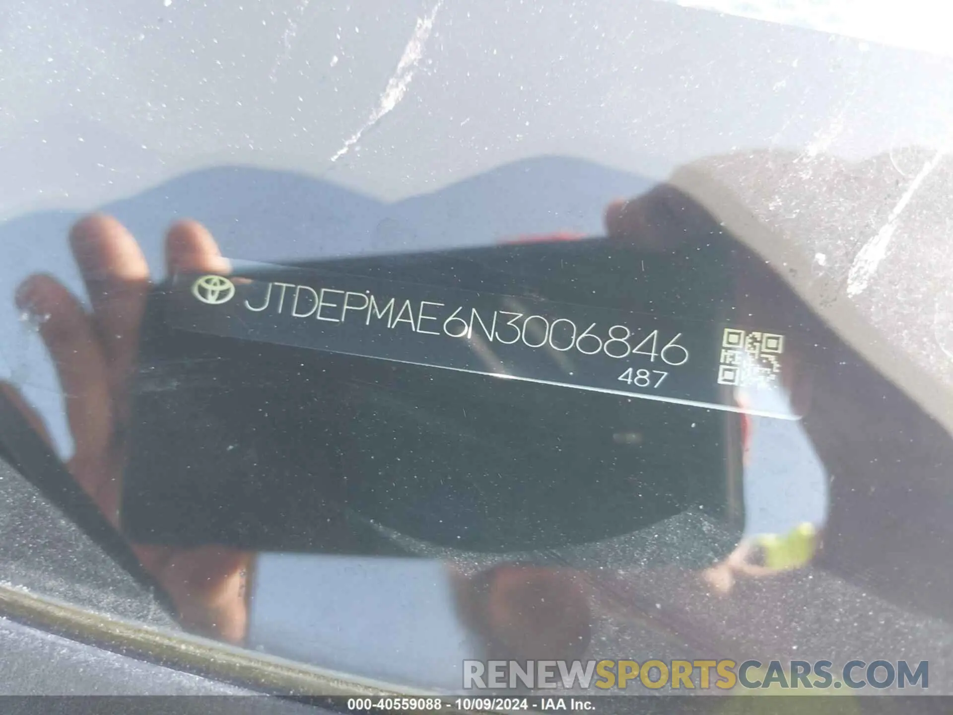 9 Photograph of a damaged car JTDEPMAE6N3006846 TOYOTA COROLLA 2022