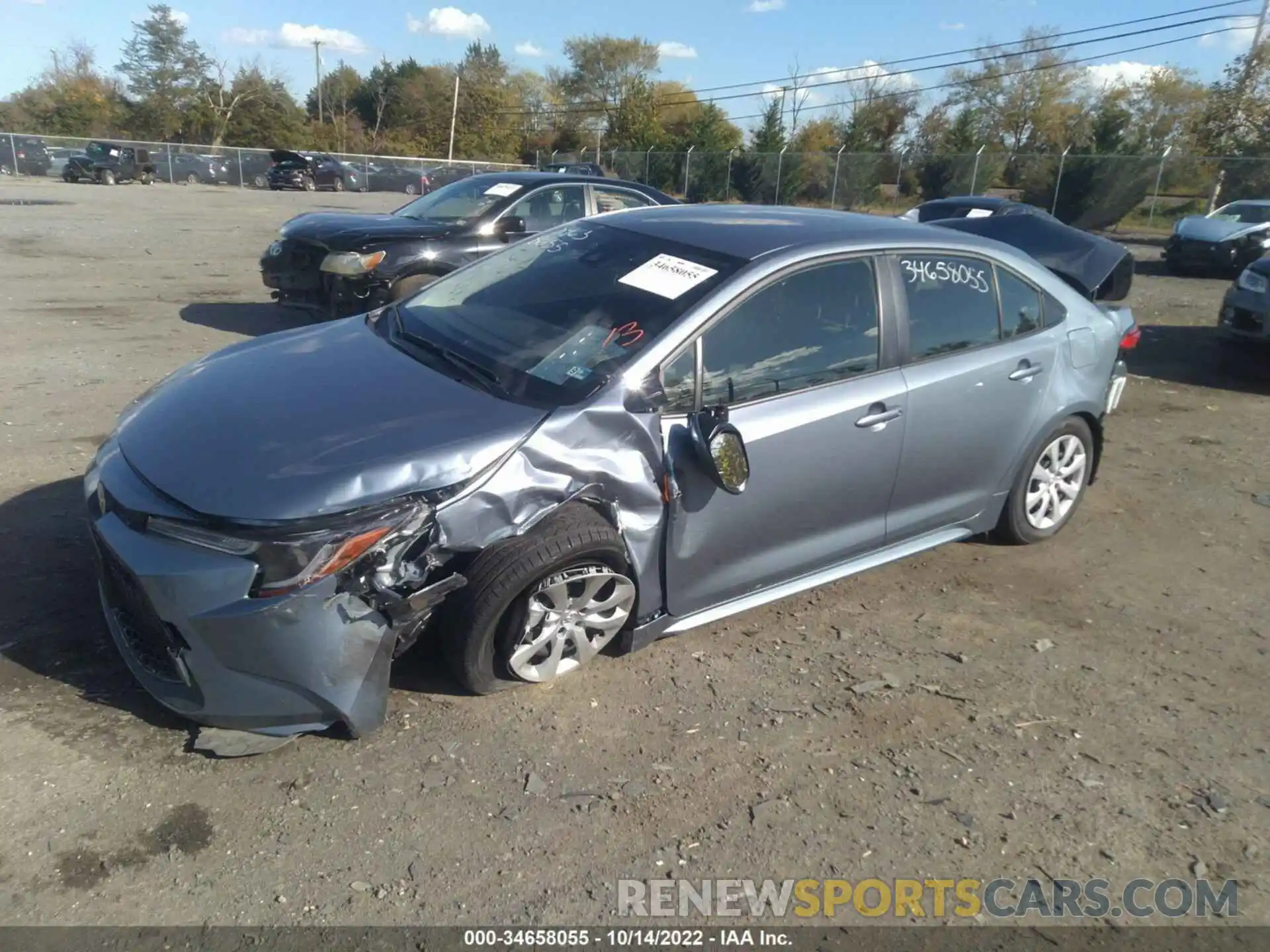 2 Photograph of a damaged car JTDEPMAE6N3030189 TOYOTA COROLLA 2022