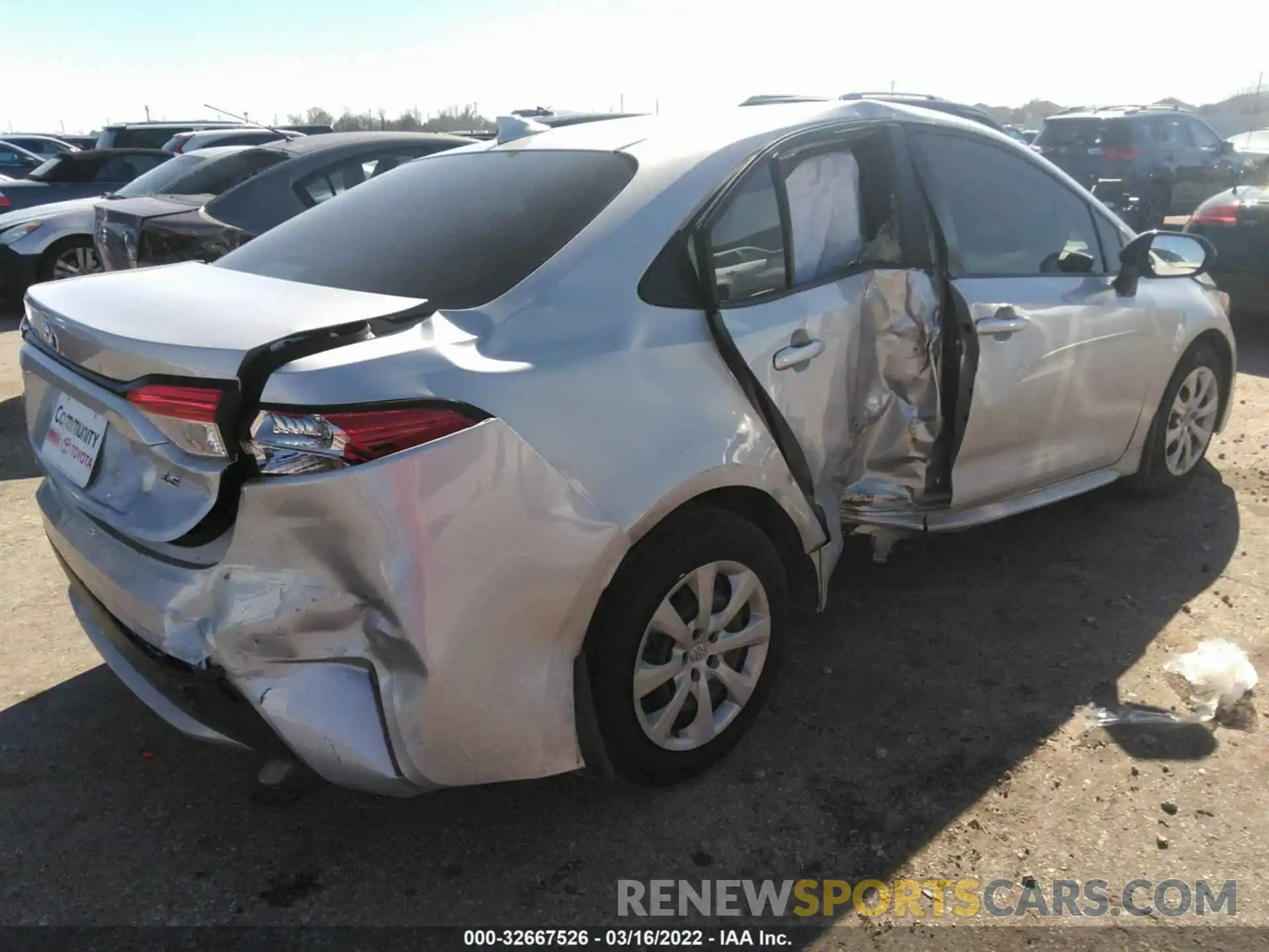 4 Photograph of a damaged car JTDEPMAE6NJ194988 TOYOTA COROLLA 2022