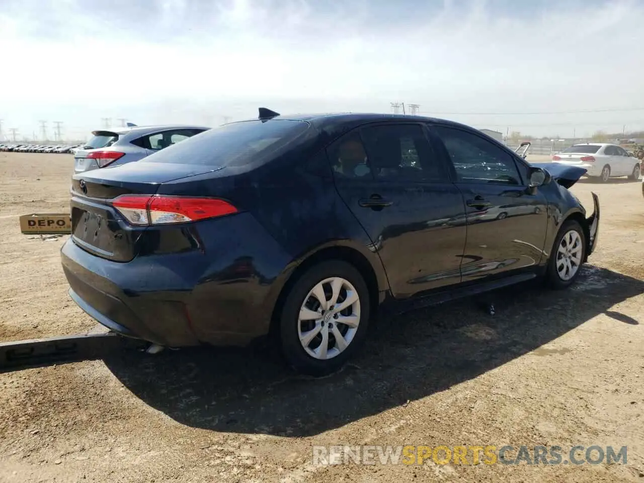 3 Photograph of a damaged car JTDEPMAE6NJ216343 TOYOTA COROLLA 2022
