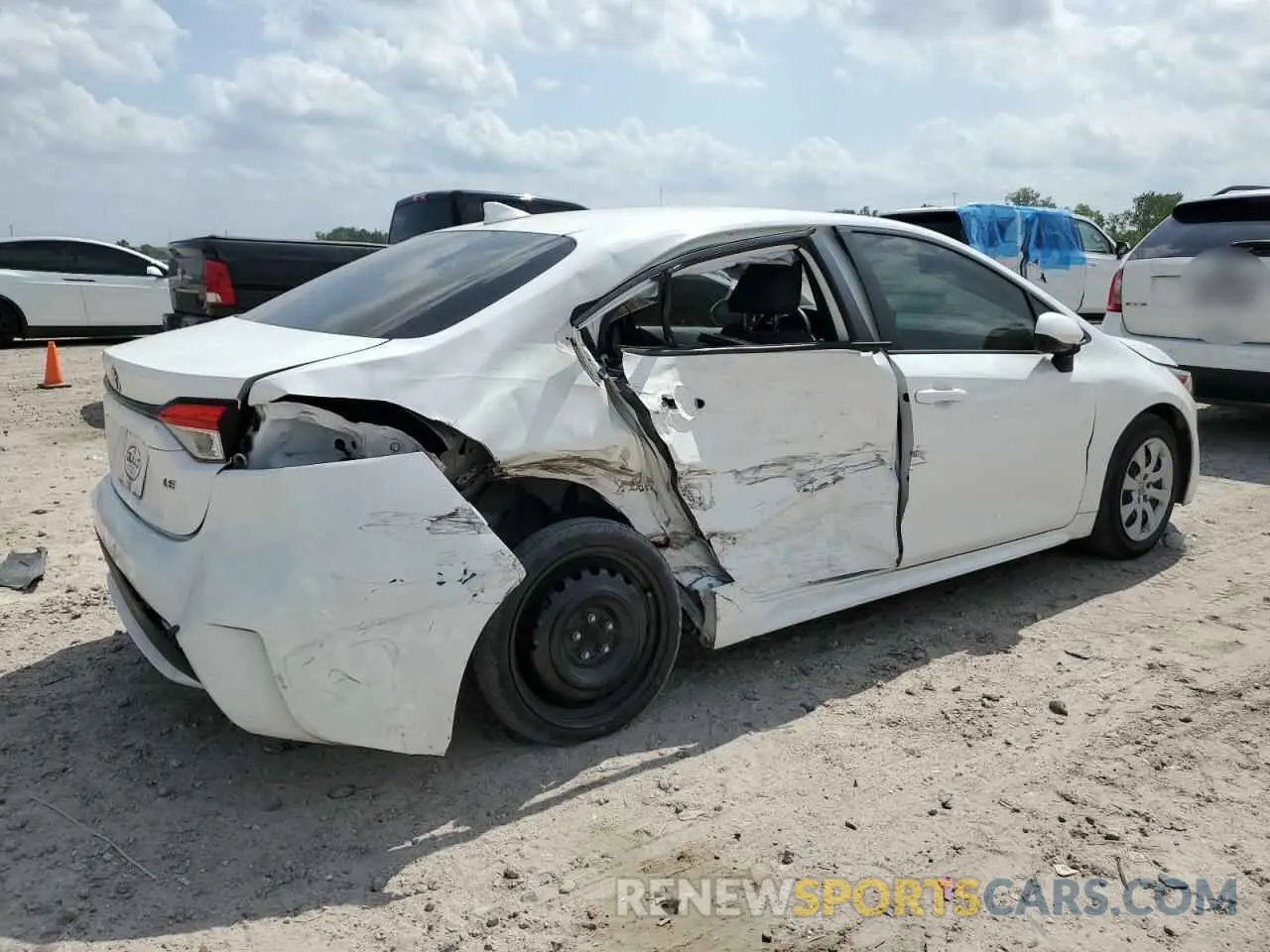 3 Photograph of a damaged car JTDEPMAE7NJ190495 TOYOTA COROLLA 2022