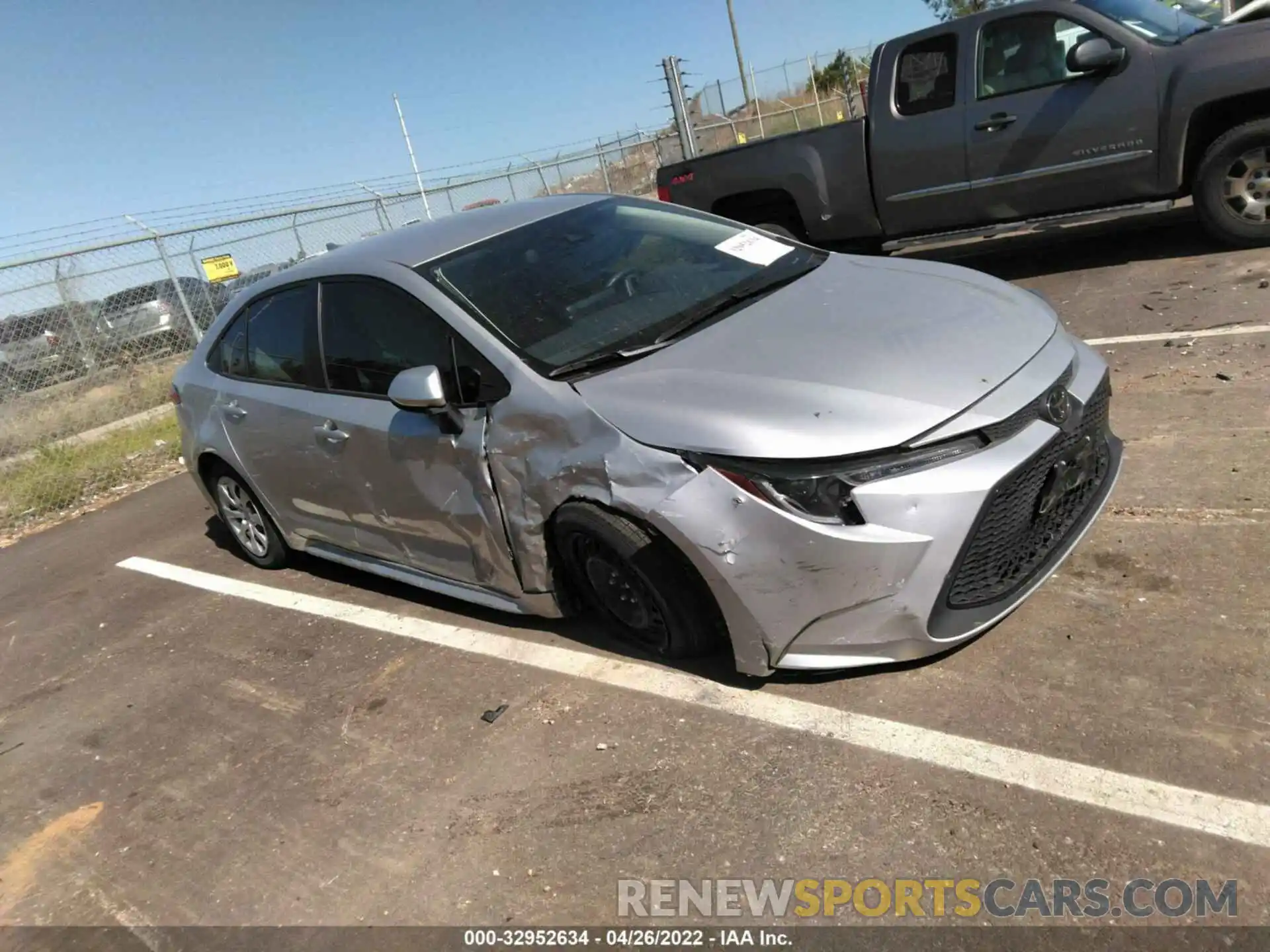 1 Photograph of a damaged car JTDEPMAE7NJ192585 TOYOTA COROLLA 2022