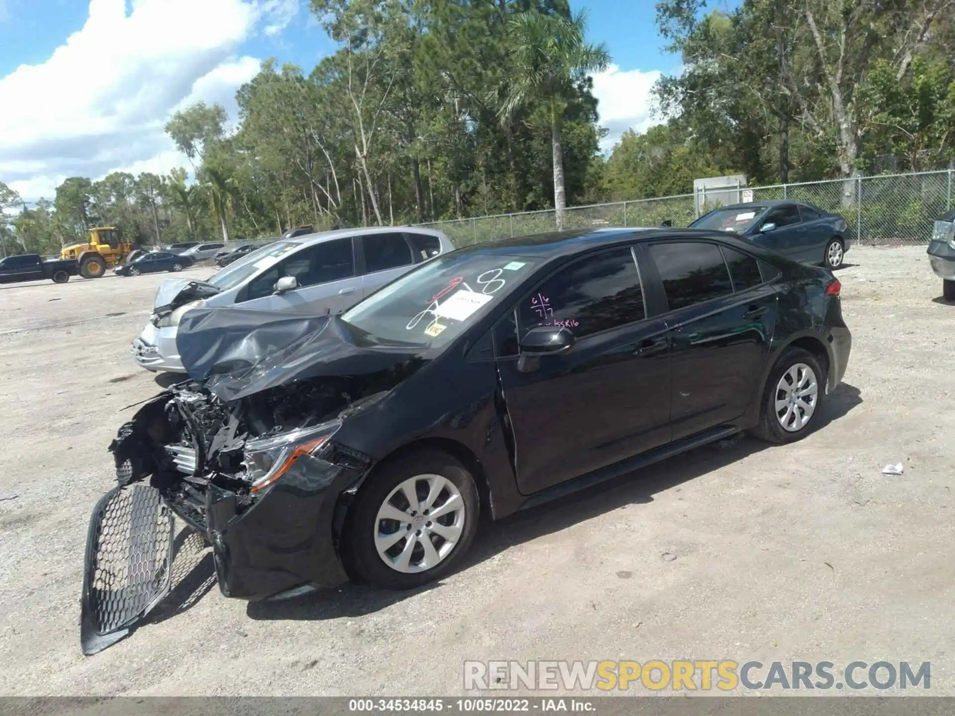 2 Photograph of a damaged car JTDEPMAE7NJ192618 TOYOTA COROLLA 2022