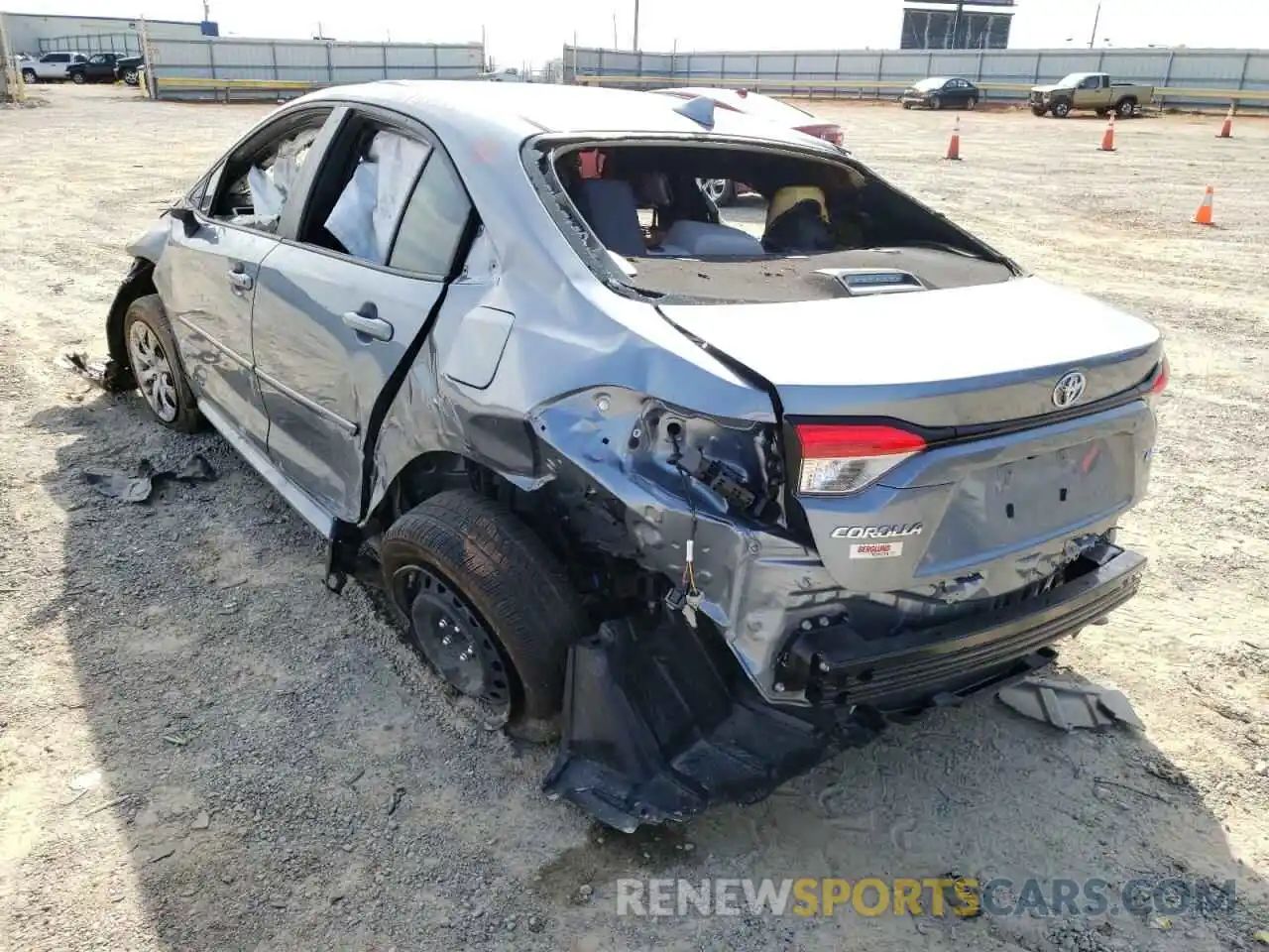 3 Photograph of a damaged car JTDEPMAE7NJ195048 TOYOTA COROLLA 2022