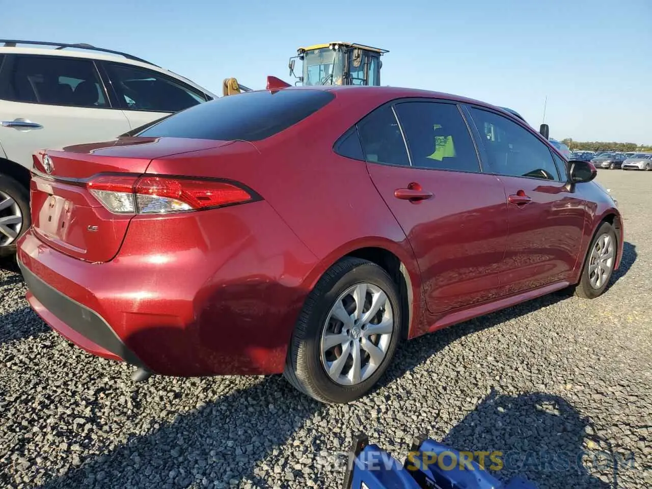 3 Photograph of a damaged car JTDEPMAE7NJ203570 TOYOTA COROLLA 2022