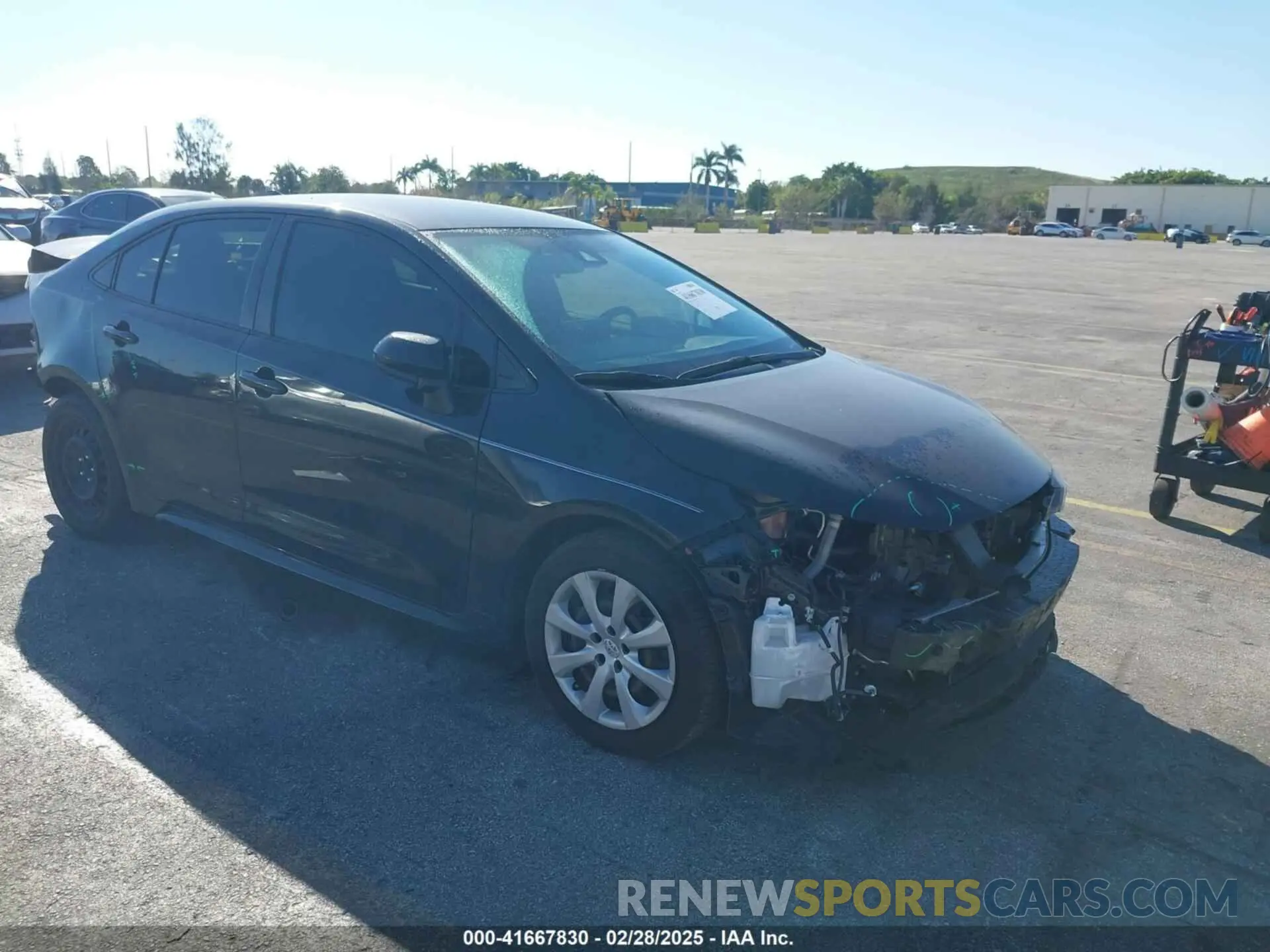 1 Photograph of a damaged car JTDEPMAE7NJ213760 TOYOTA COROLLA 2022
