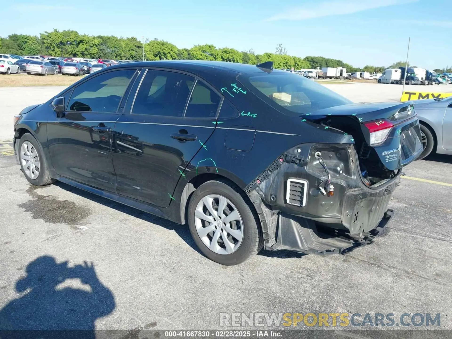 3 Photograph of a damaged car JTDEPMAE7NJ213760 TOYOTA COROLLA 2022