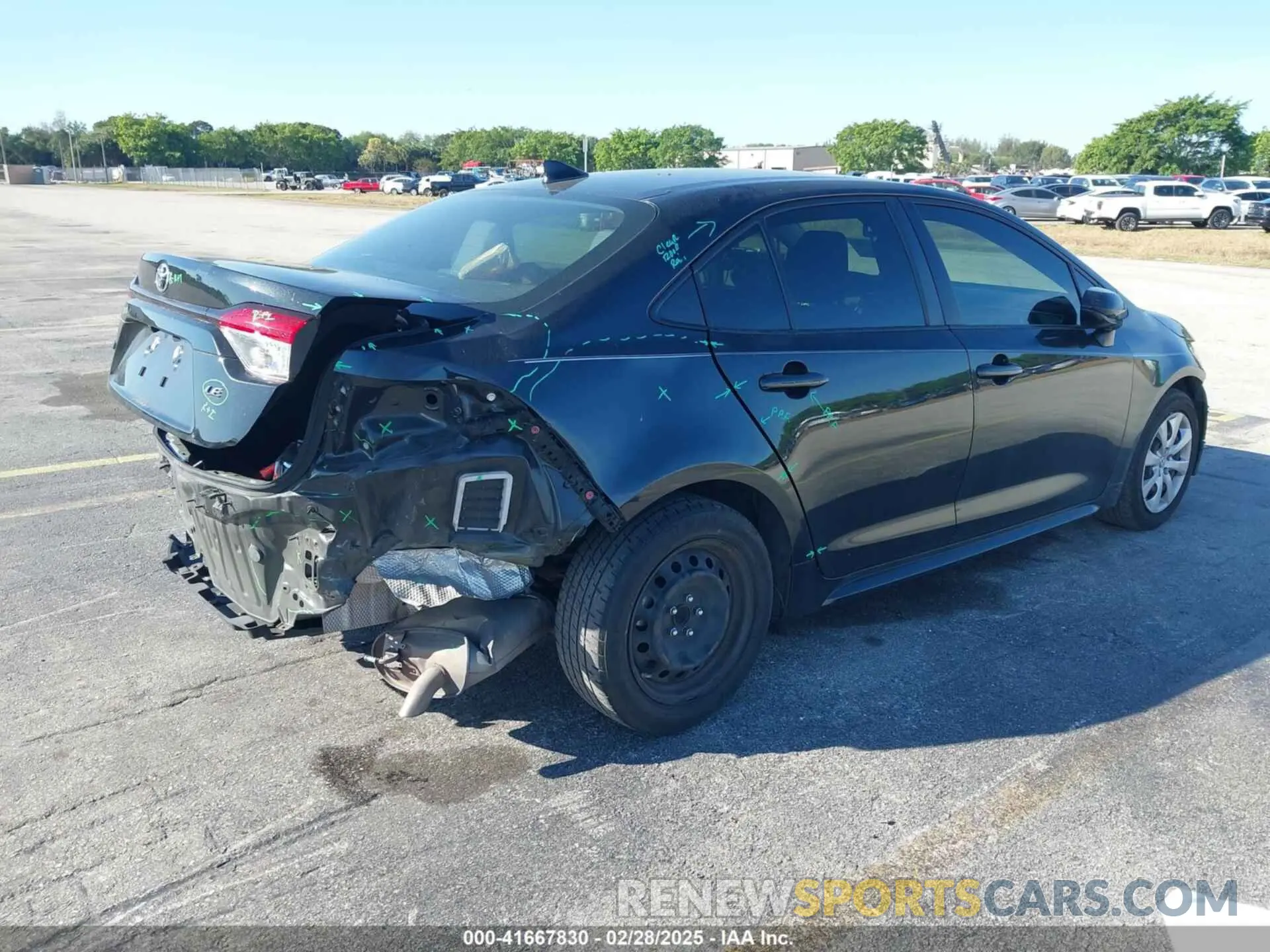 4 Photograph of a damaged car JTDEPMAE7NJ213760 TOYOTA COROLLA 2022
