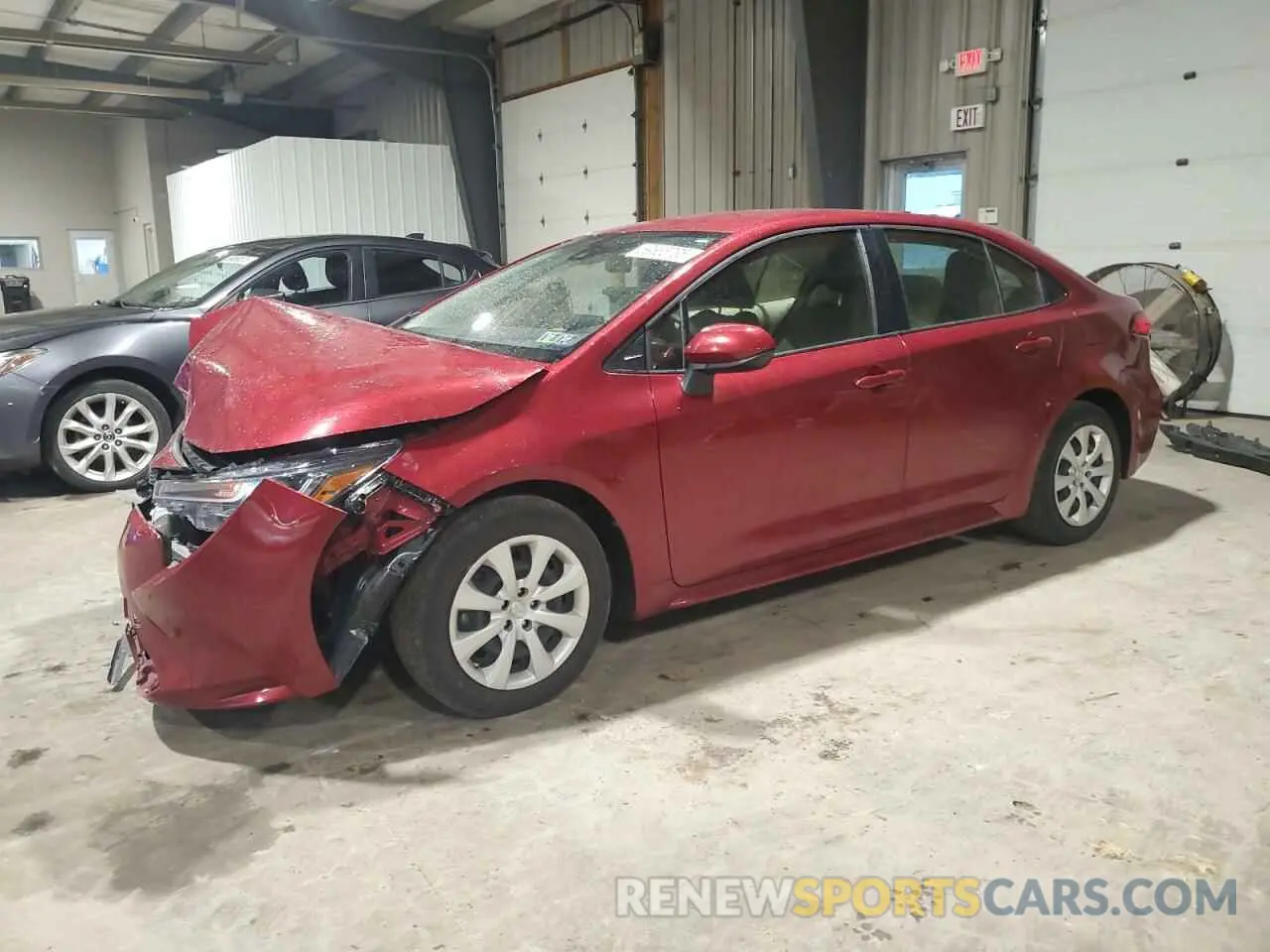 1 Photograph of a damaged car JTDEPMAE7NJ215802 TOYOTA COROLLA 2022