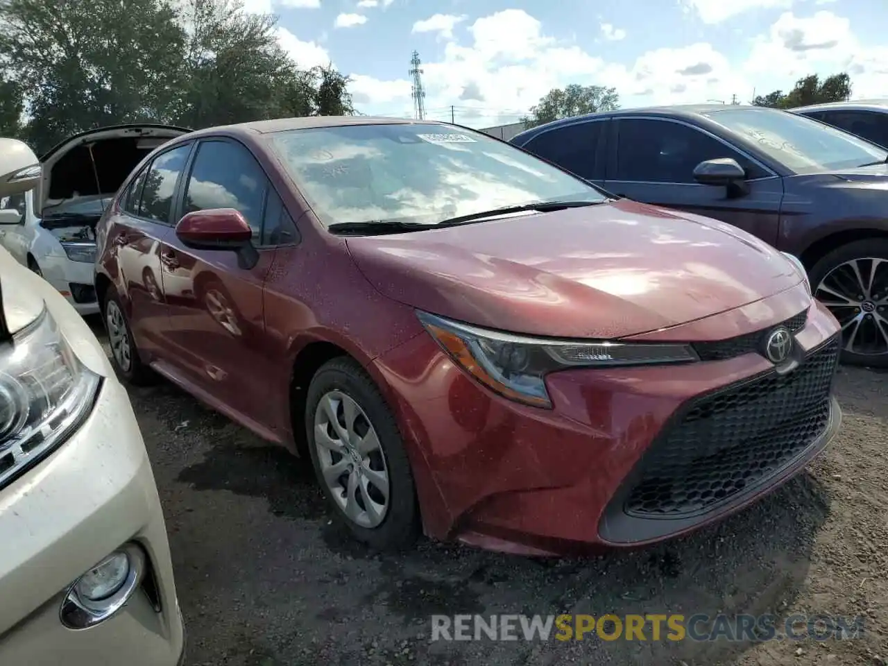 1 Photograph of a damaged car JTDEPMAE7NJ216948 TOYOTA COROLLA 2022