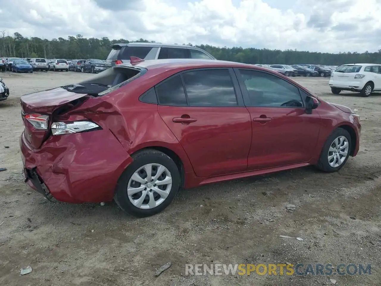 3 Photograph of a damaged car JTDEPMAE7NJ219221 TOYOTA COROLLA 2022