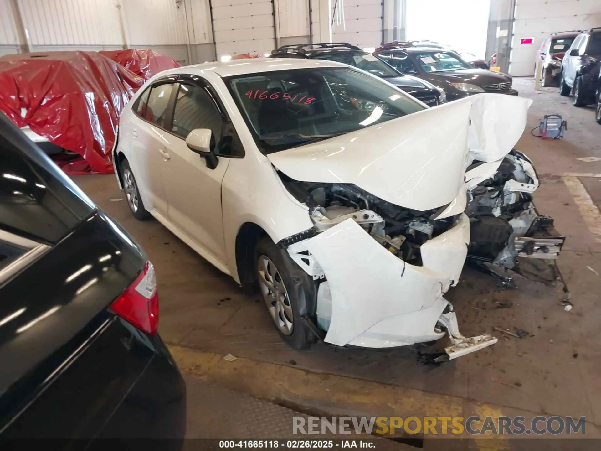 1 Photograph of a damaged car JTDEPMAE8N3007433 TOYOTA COROLLA 2022