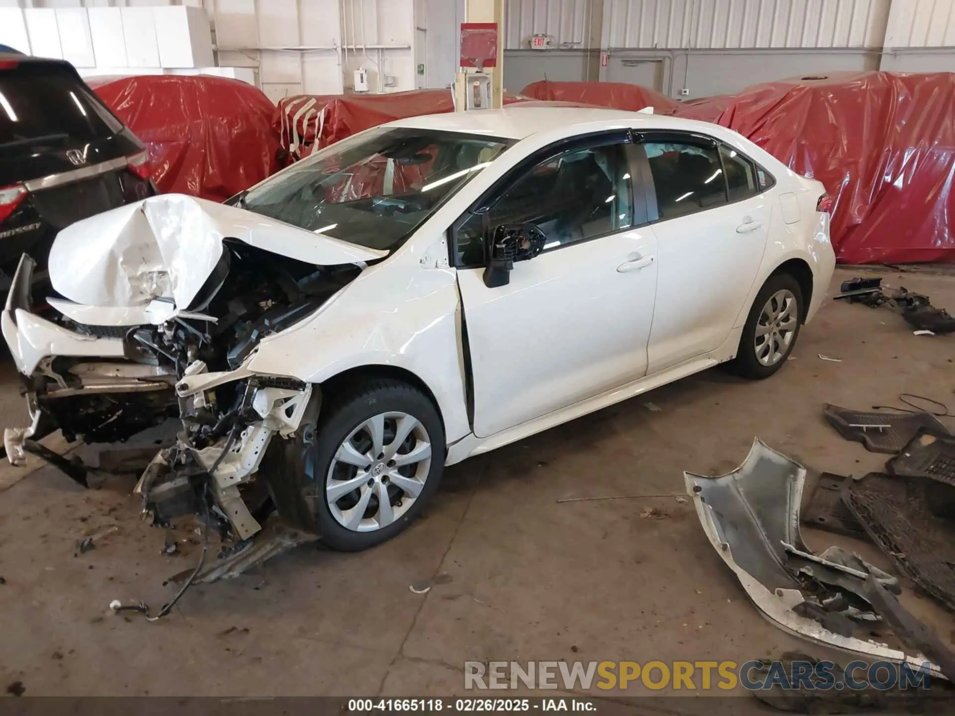 2 Photograph of a damaged car JTDEPMAE8N3007433 TOYOTA COROLLA 2022