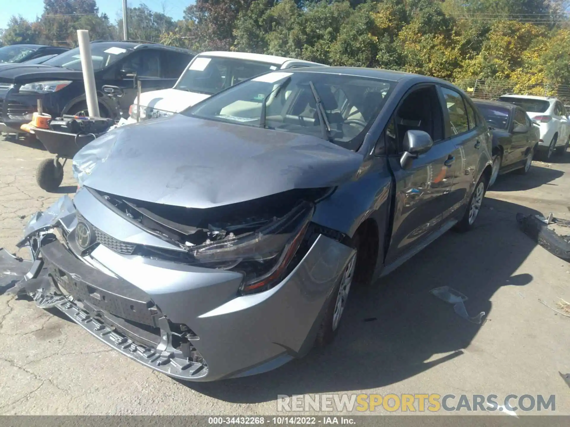 2 Photograph of a damaged car JTDEPMAE8N3017802 TOYOTA COROLLA 2022