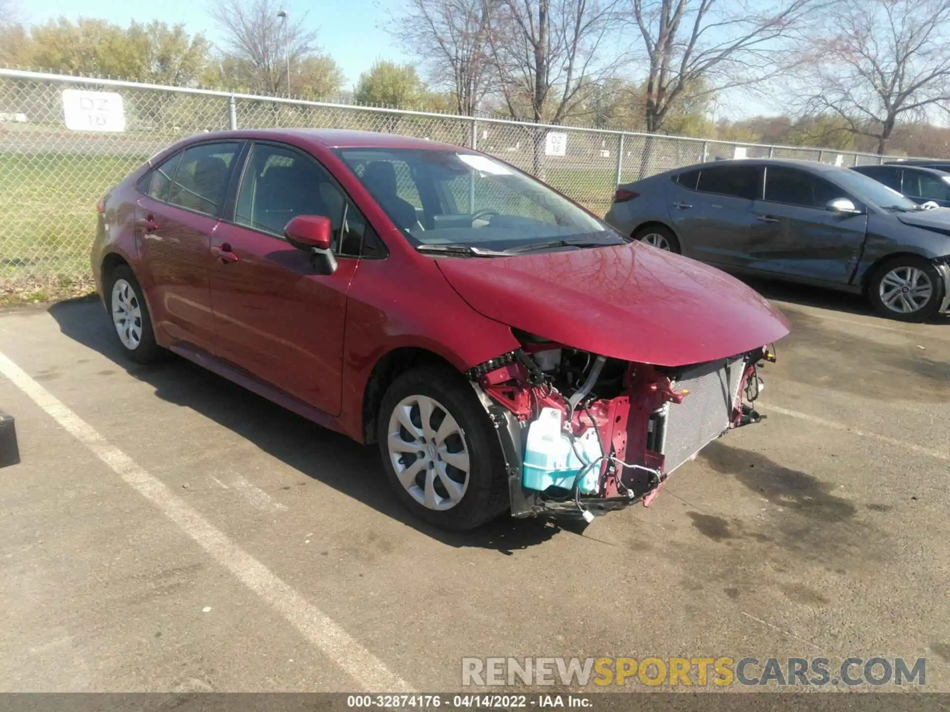 1 Photograph of a damaged car JTDEPMAE8NJ191591 TOYOTA COROLLA 2022