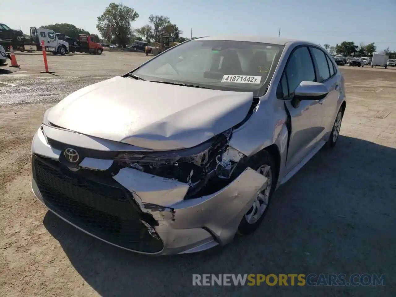 2 Photograph of a damaged car JTDEPMAE8NJ192806 TOYOTA COROLLA 2022