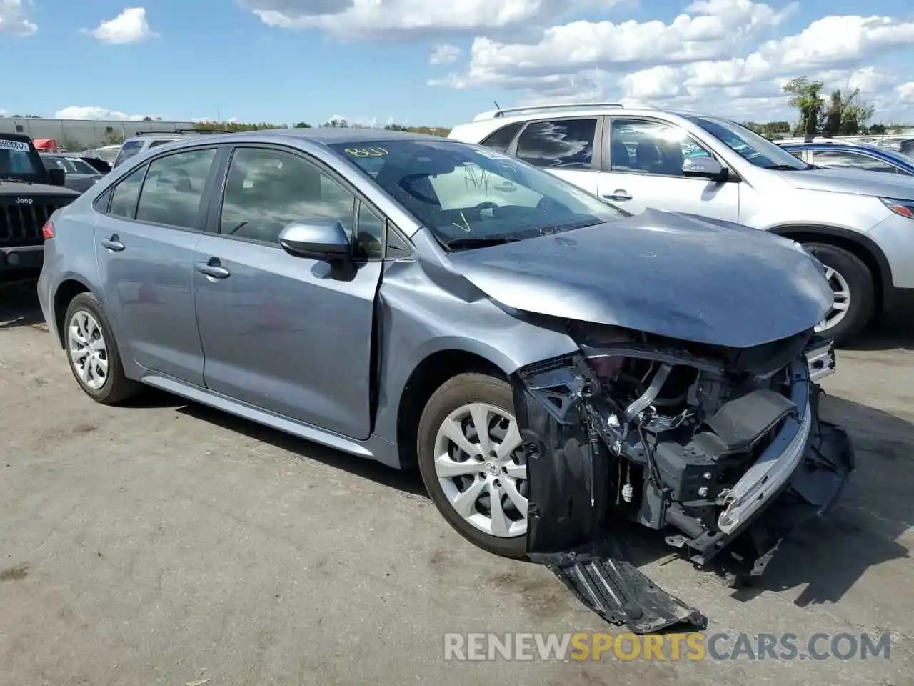 4 Photograph of a damaged car JTDEPMAE8NJ193096 TOYOTA COROLLA 2022