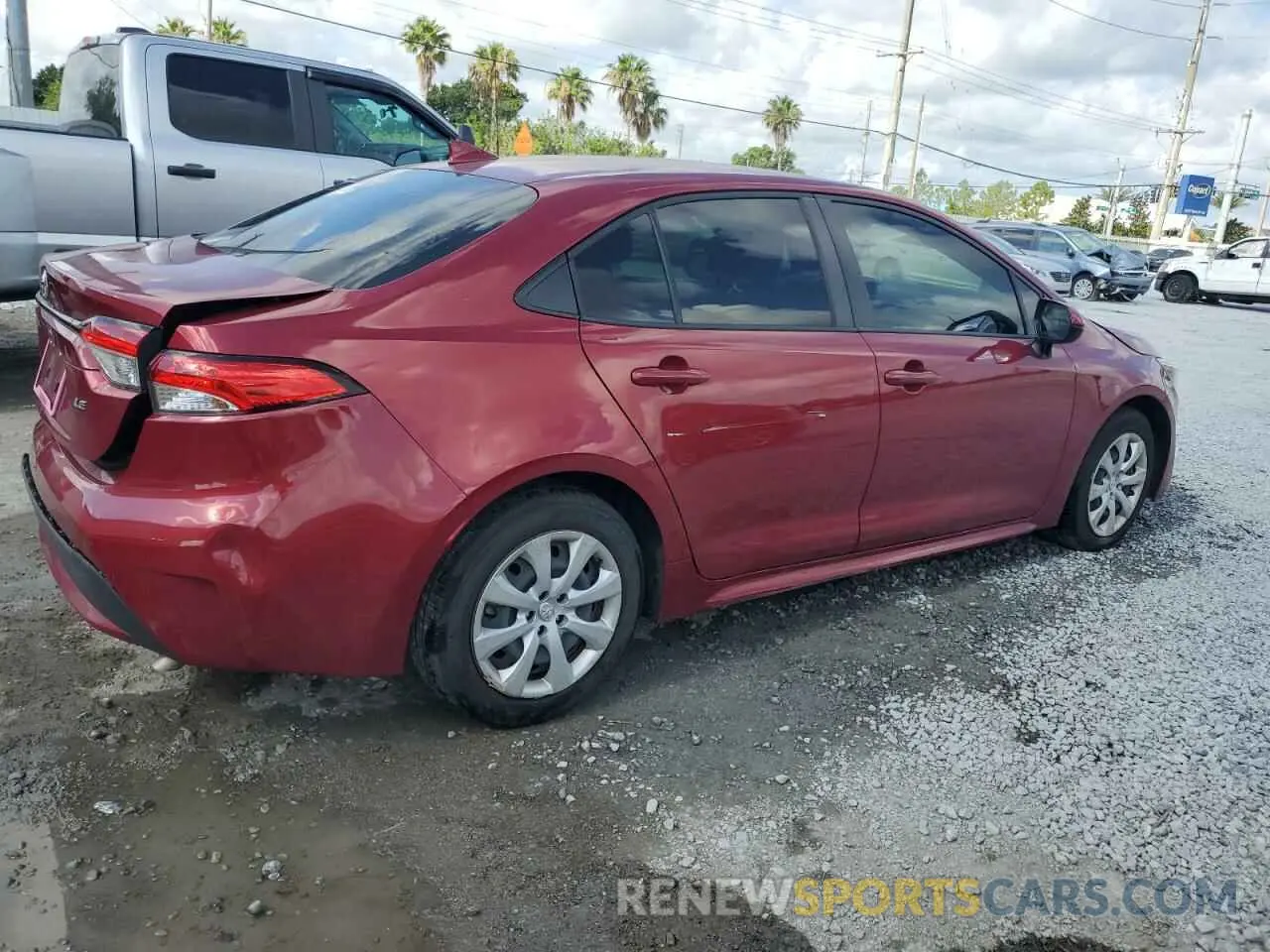 3 Photograph of a damaged car JTDEPMAE8NJ230194 TOYOTA COROLLA 2022