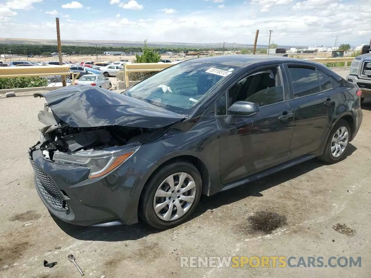 1 Photograph of a damaged car JTDEPMAE8NJ231099 TOYOTA COROLLA 2022