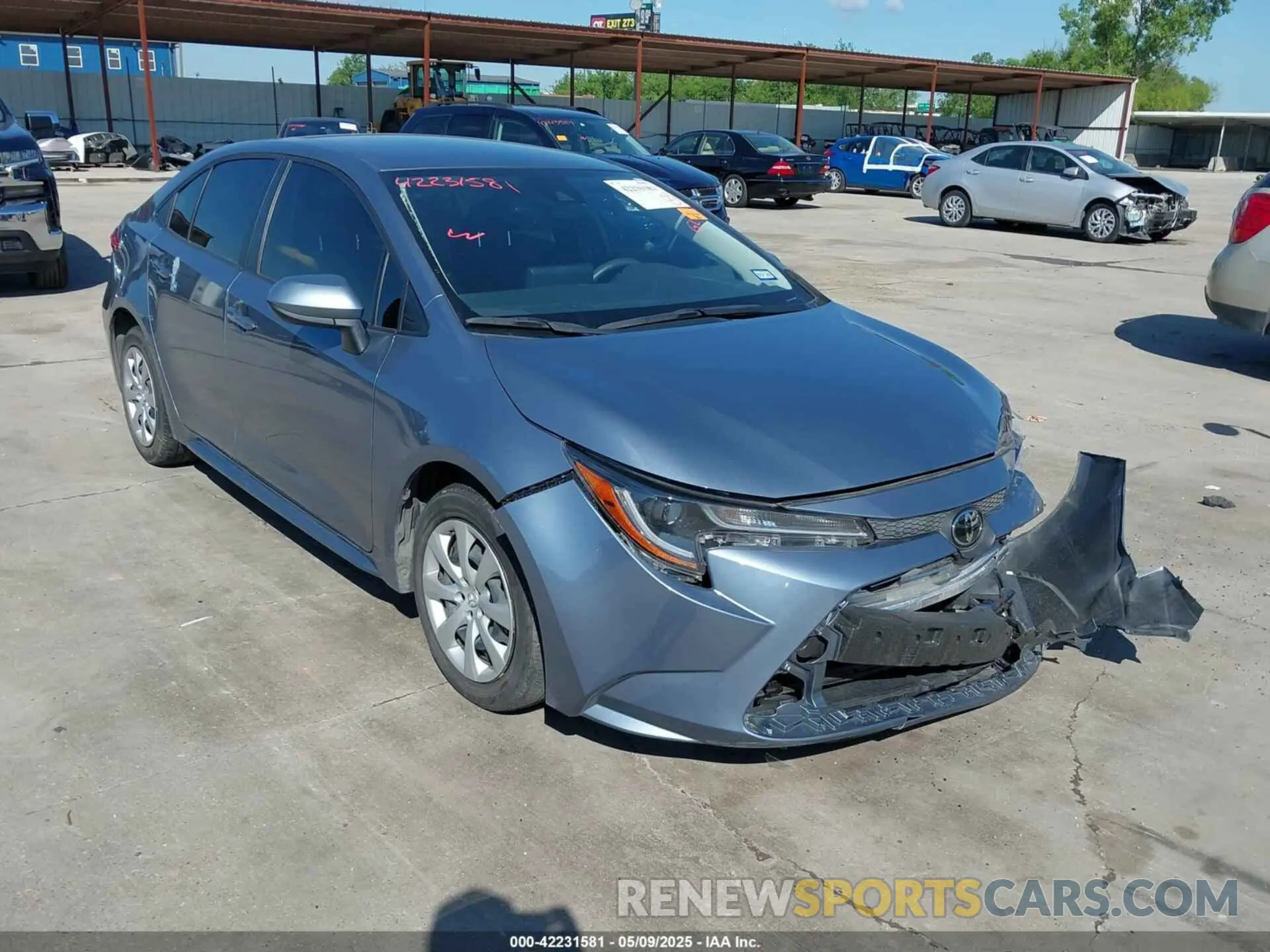 1 Photograph of a damaged car JTDEPMAE9N3015685 TOYOTA COROLLA 2022