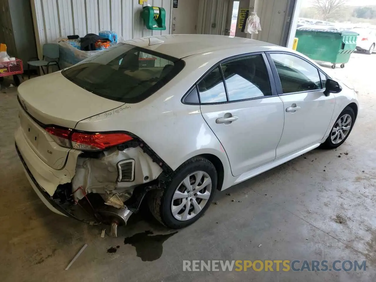 3 Photograph of a damaged car JTDEPMAE9NJ191180 TOYOTA COROLLA 2022