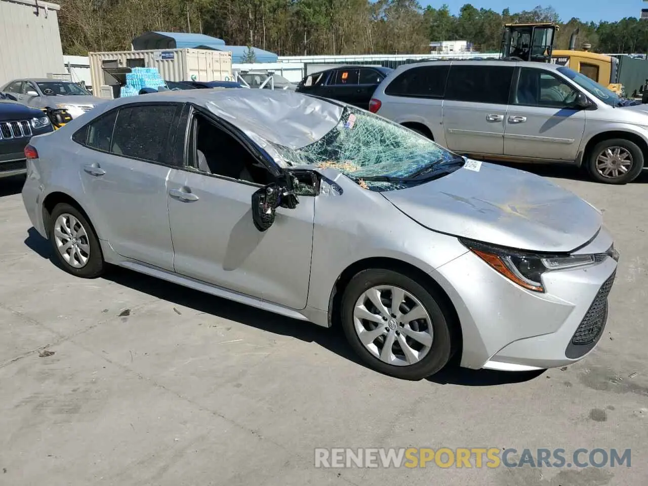 4 Photograph of a damaged car JTDEPMAE9NJ191728 TOYOTA COROLLA 2022
