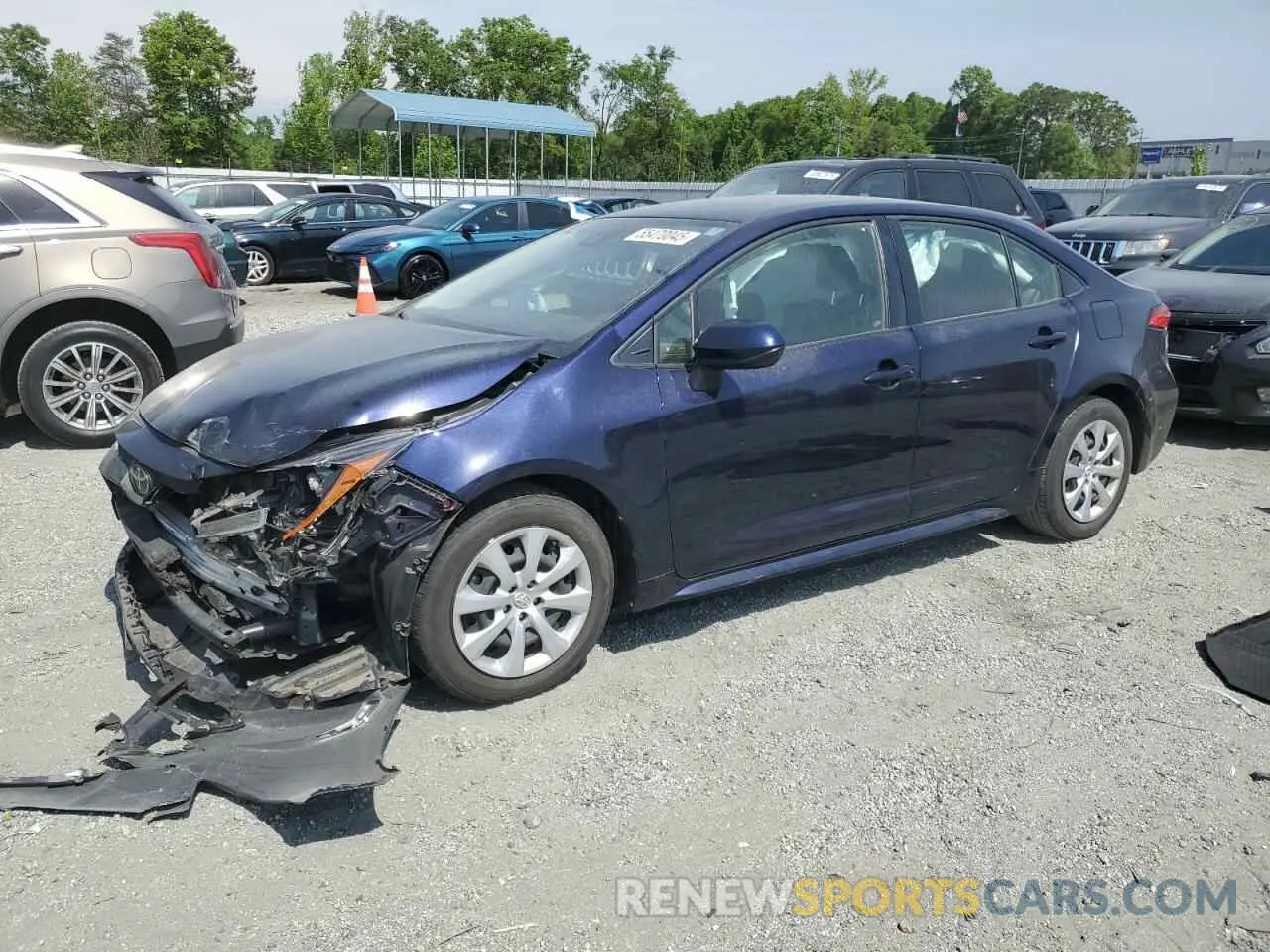 1 Photograph of a damaged car JTDEPMAE9NJ195648 TOYOTA COROLLA 2022