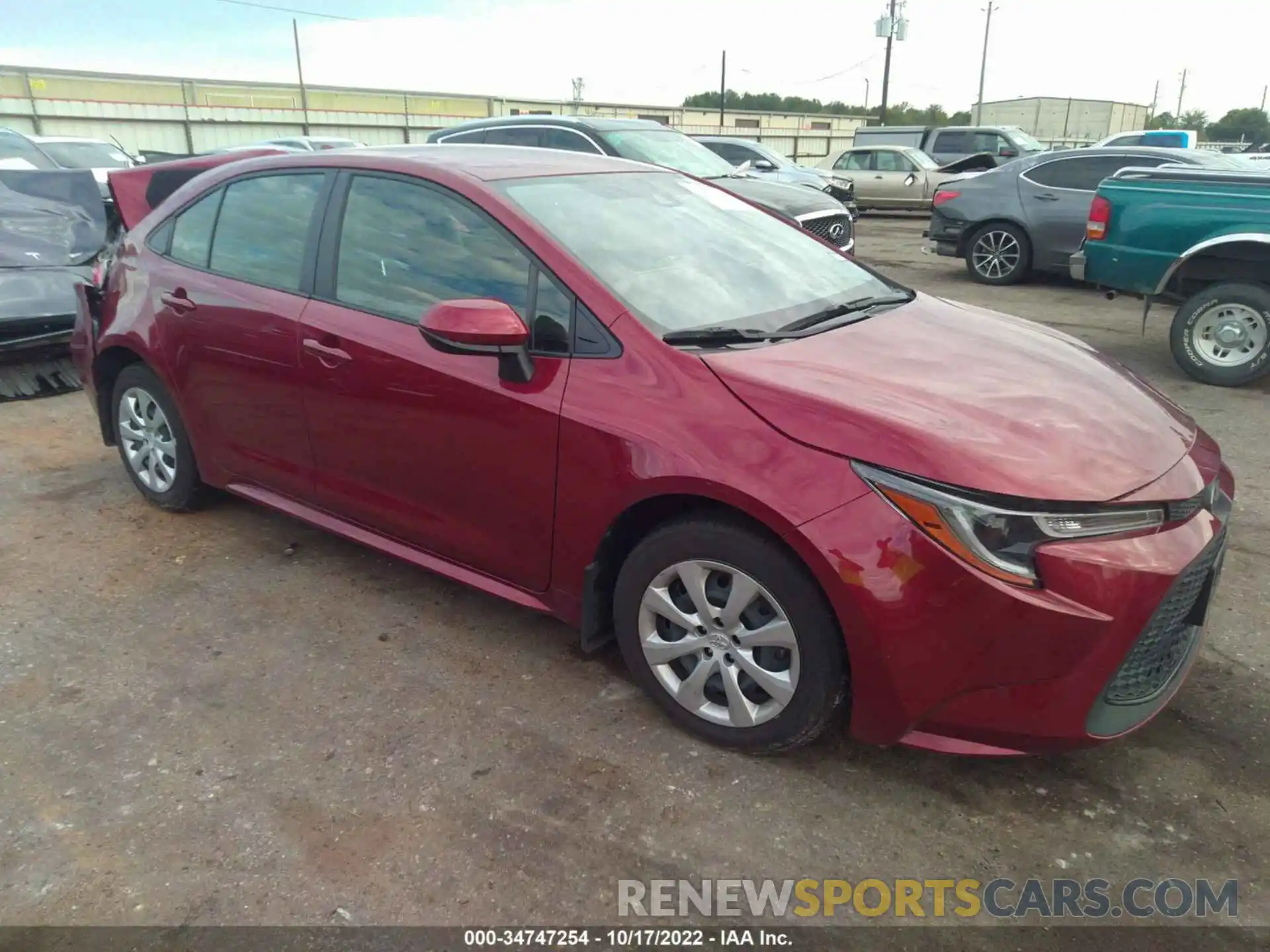 1 Photograph of a damaged car JTDEPMAE9NJ196881 TOYOTA COROLLA 2022