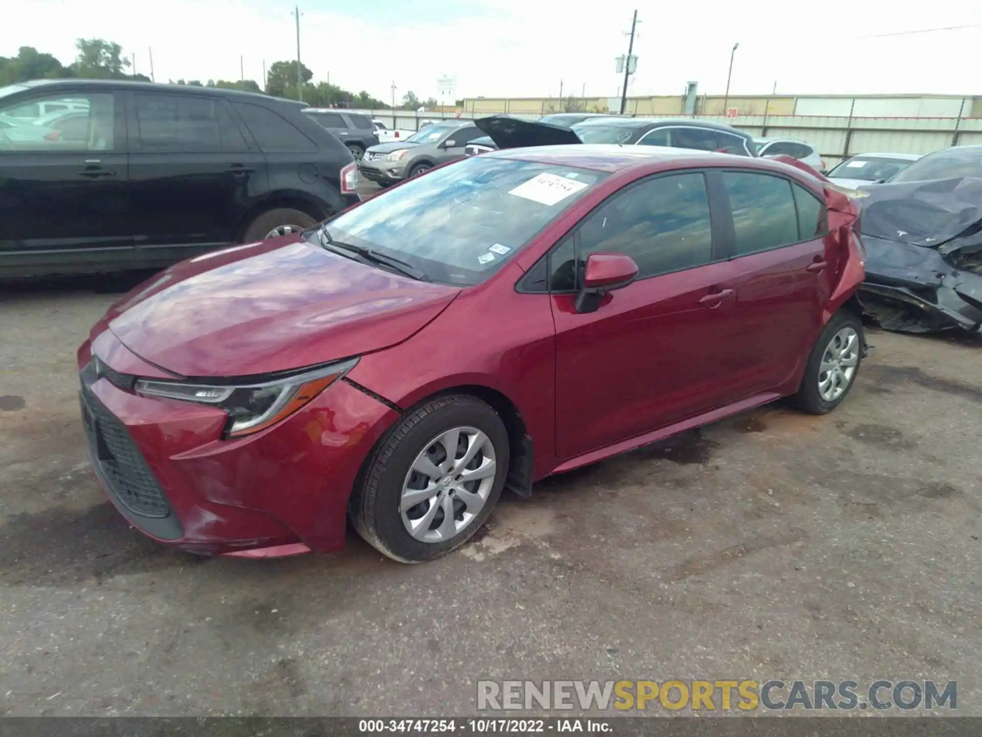 2 Photograph of a damaged car JTDEPMAE9NJ196881 TOYOTA COROLLA 2022