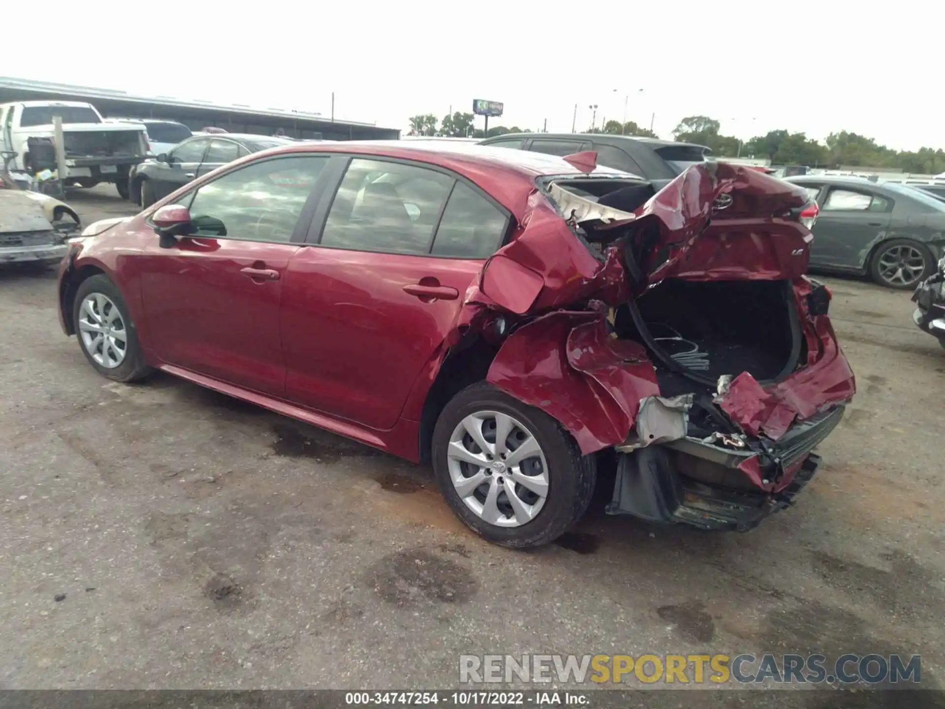 3 Photograph of a damaged car JTDEPMAE9NJ196881 TOYOTA COROLLA 2022