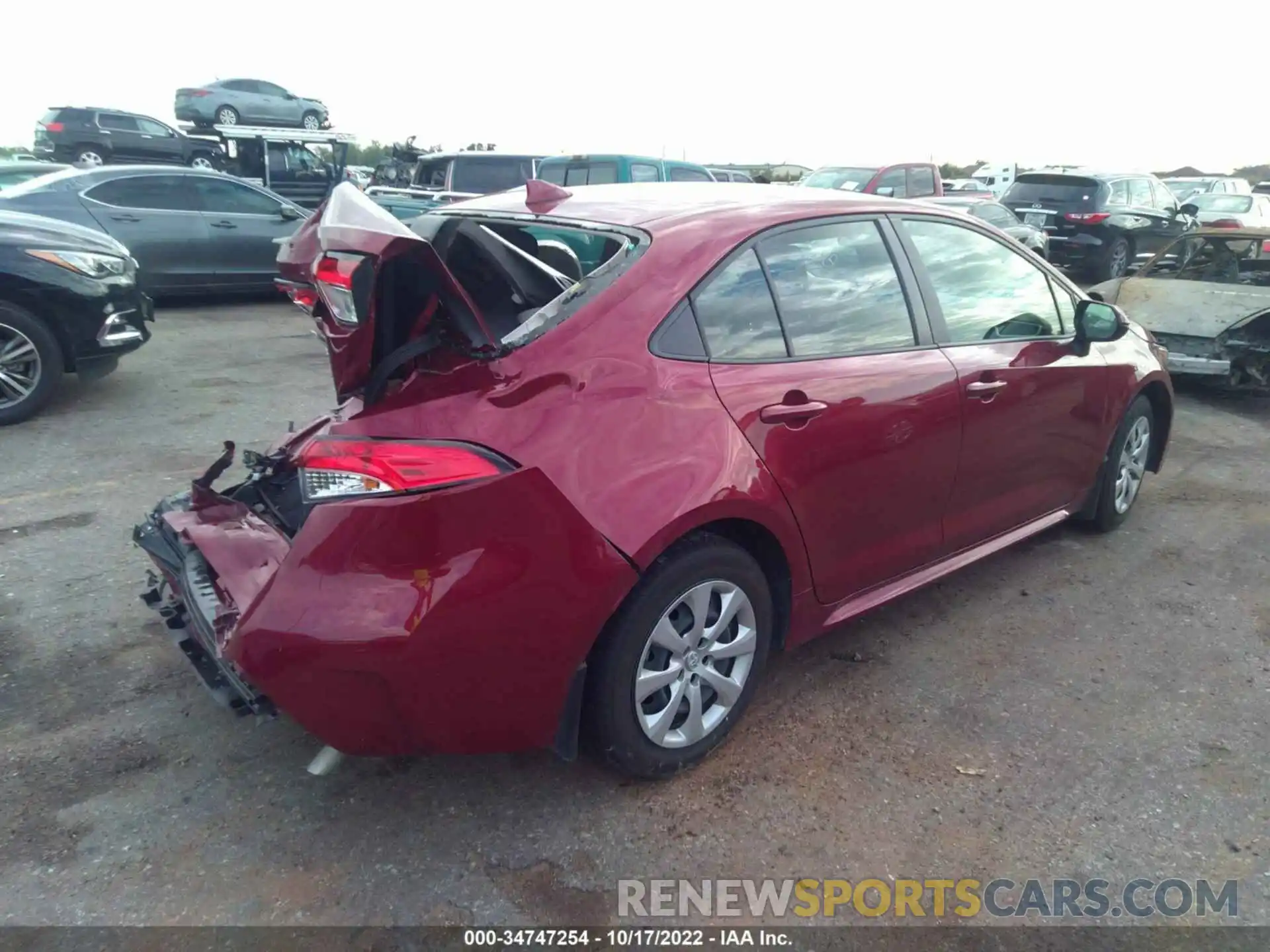 4 Photograph of a damaged car JTDEPMAE9NJ196881 TOYOTA COROLLA 2022