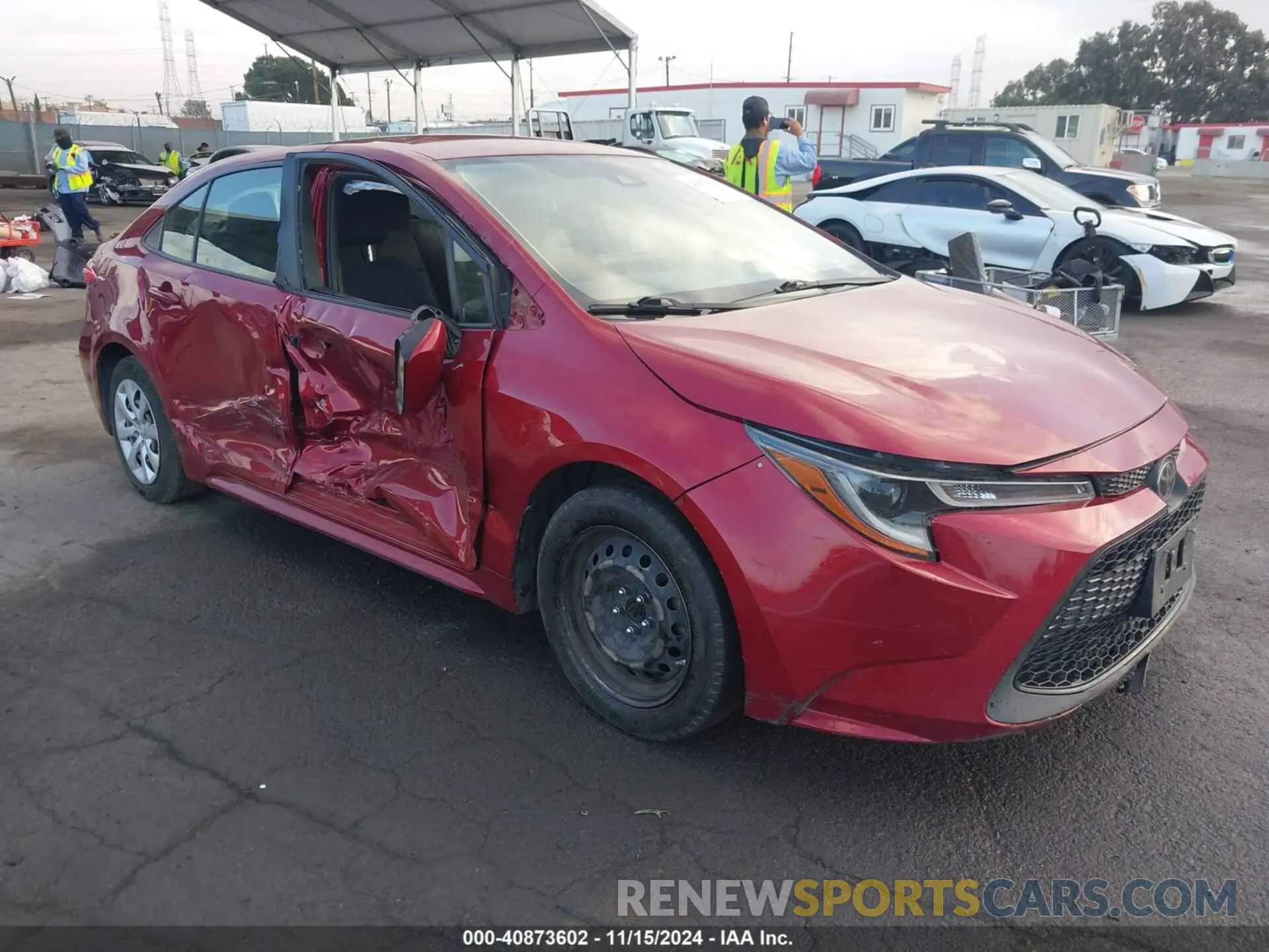 1 Photograph of a damaged car JTDEPMAE9NJ200959 TOYOTA COROLLA 2022