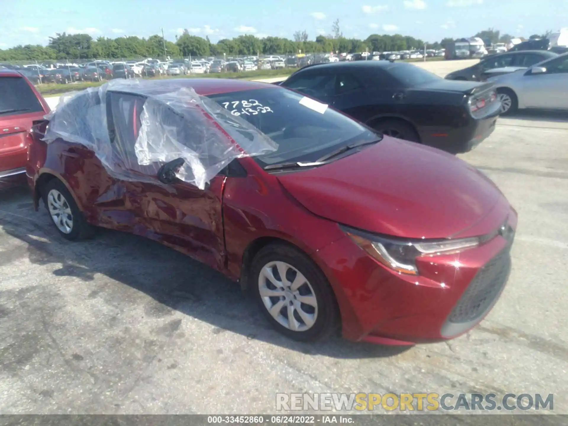 1 Photograph of a damaged car JTDEPMAE9NJ207782 TOYOTA COROLLA 2022