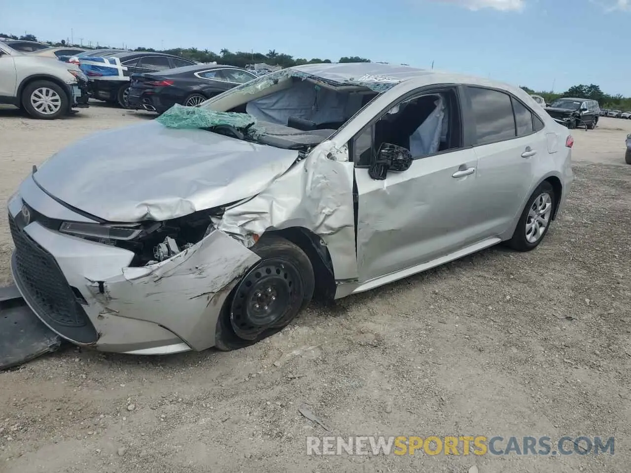 1 Photograph of a damaged car JTDEPMAE9NJ208916 TOYOTA COROLLA 2022