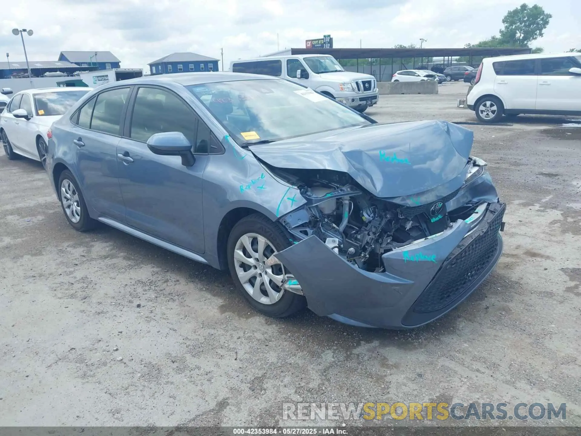 1 Photograph of a damaged car JTDEPMAE9NJ210486 TOYOTA COROLLA 2022