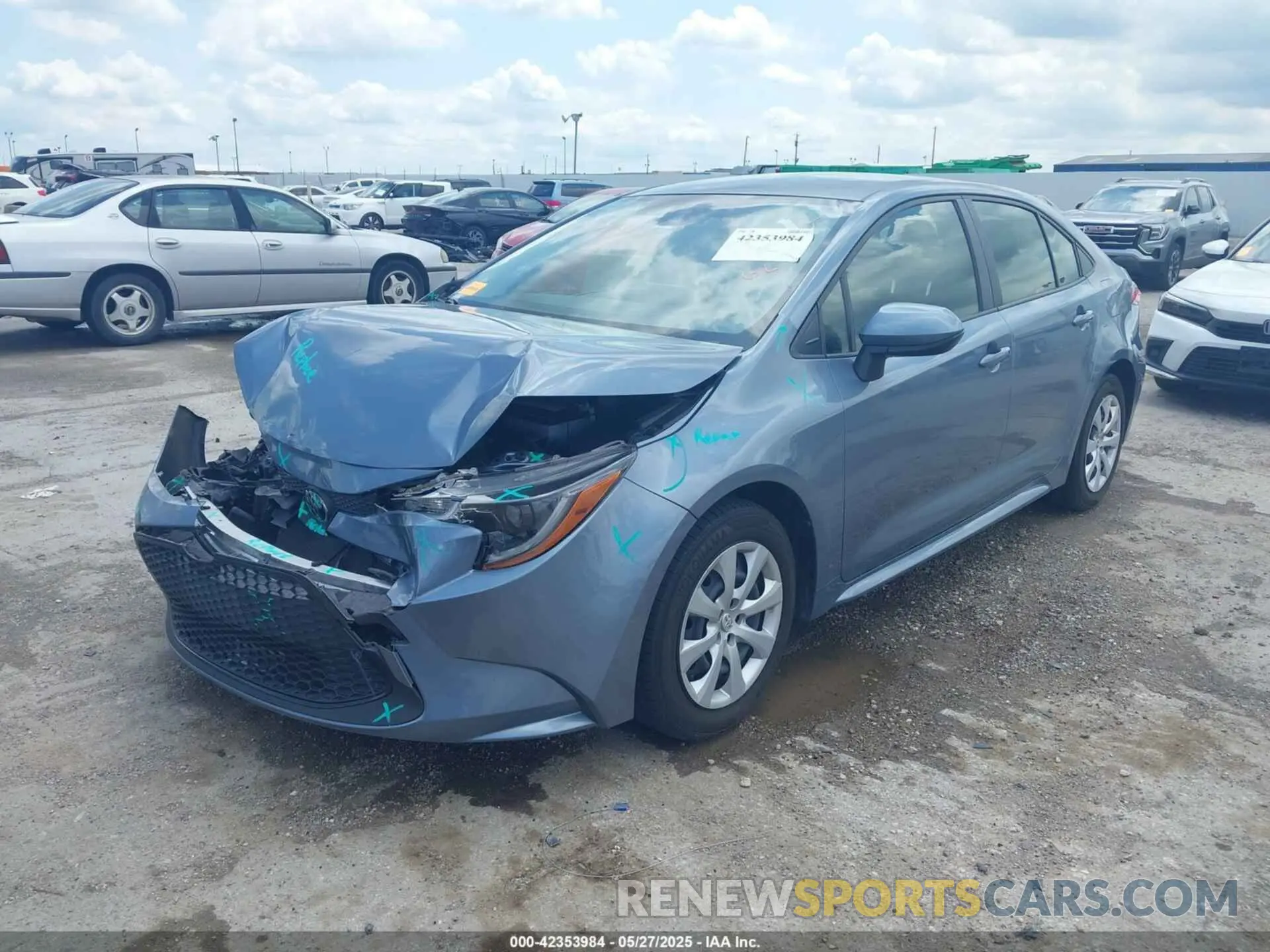 2 Photograph of a damaged car JTDEPMAE9NJ210486 TOYOTA COROLLA 2022