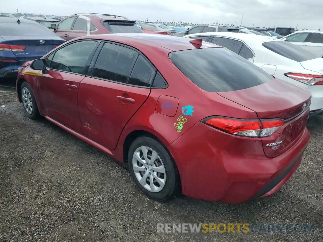2 Photograph of a damaged car JTDEPMAE9NJ216689 TOYOTA COROLLA 2022