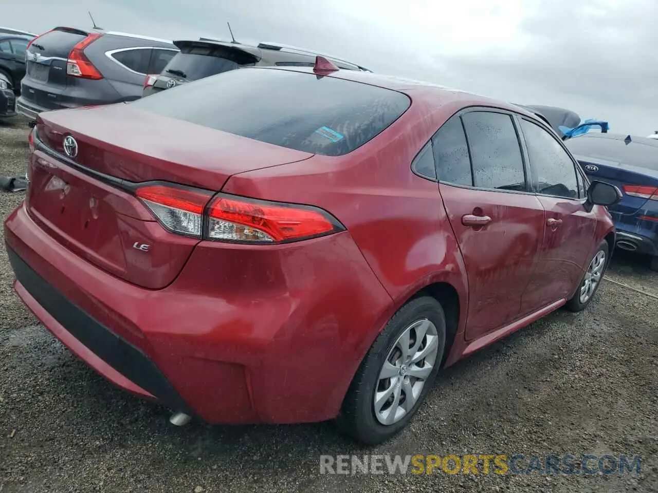 3 Photograph of a damaged car JTDEPMAE9NJ216689 TOYOTA COROLLA 2022