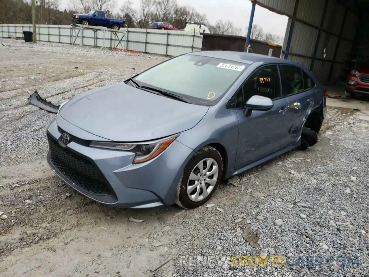 2 Photograph of a damaged car JTDEPMAEXNJ195657 TOYOTA COROLLA 2022