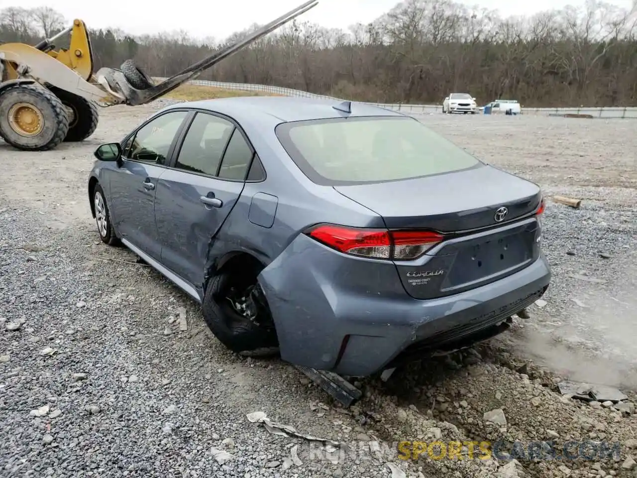 3 Photograph of a damaged car JTDEPMAEXNJ195657 TOYOTA COROLLA 2022