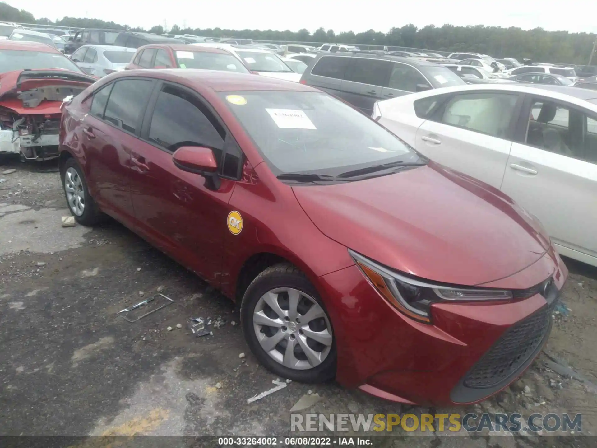 1 Photograph of a damaged car JTDEPMAEXNJ199854 TOYOTA COROLLA 2022