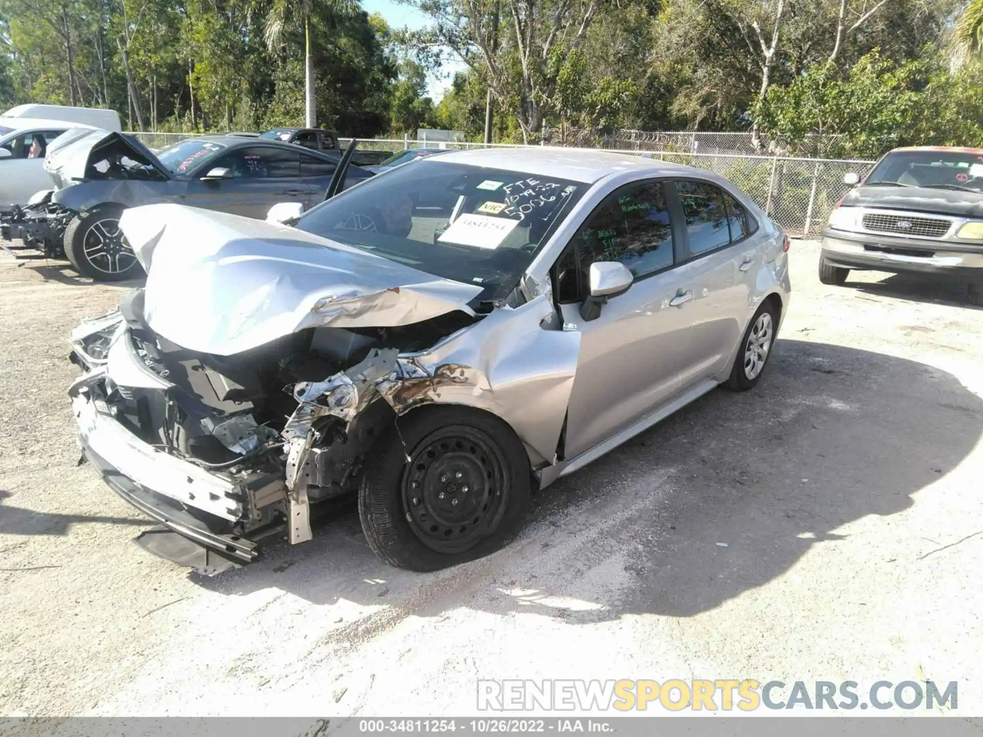 2 Photograph of a damaged car JTDEPMAEXNJ205006 TOYOTA COROLLA 2022