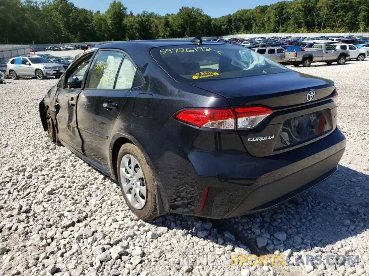 3 Photograph of a damaged car JTDEPMAEXNJ208309 TOYOTA COROLLA 2022