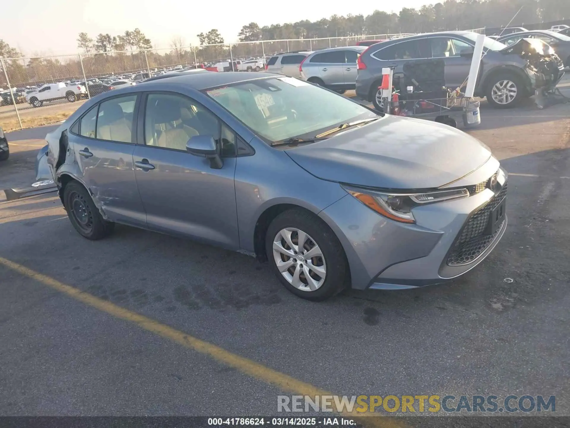 1 Photograph of a damaged car JTDEPMAEXNJ210142 TOYOTA COROLLA 2022