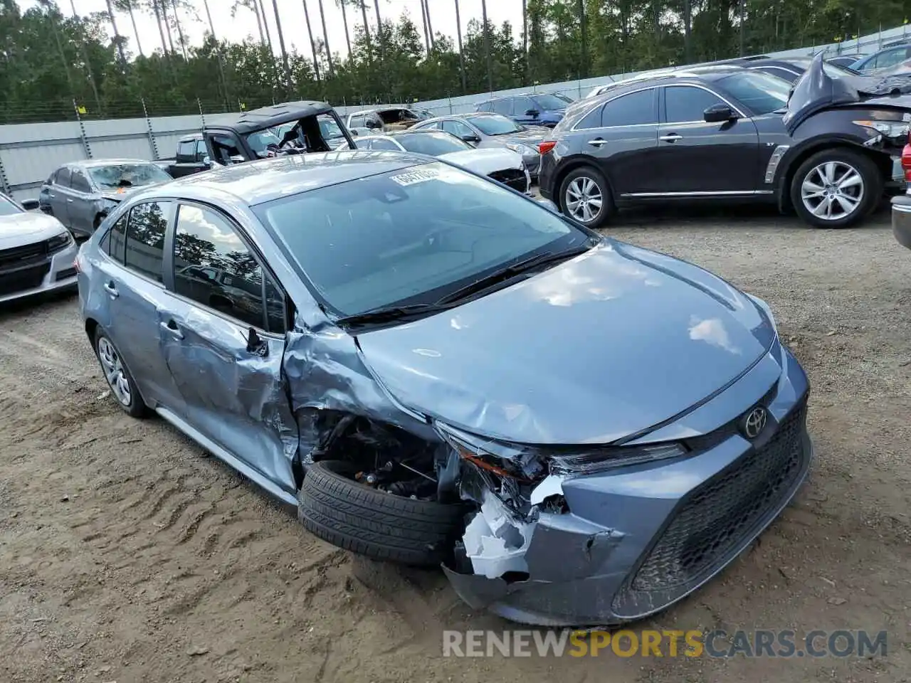 1 Photograph of a damaged car JTDEPMAEXNJ217558 TOYOTA COROLLA 2022