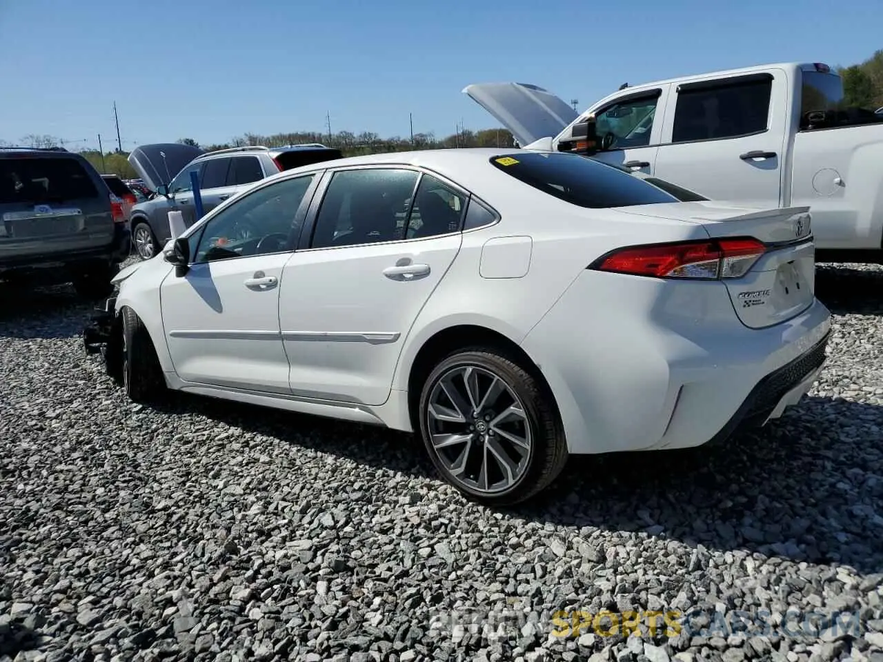 2 Photograph of a damaged car JTDP4MCE1N3508873 TOYOTA COROLLA 2022